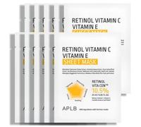 APLB - Mascarilla Facial Retinol Vitamin C Vitamin E Sheet Mask Set