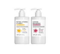 APLB - Retinol Vitamin C Vitamin E Body Lotion - 300ml (1ea) & Caffeine Niacinamide Body Lotion - 300ml (1ea) Set