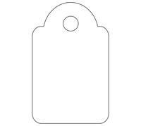 Etiquetas colgantes 388 15 x 24 mm -caja de 1000