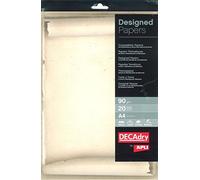 APLI 012457-Papel temático pergamino antiguo 90 g 20 hojas