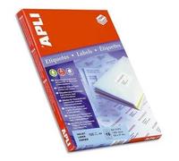 APLI 01274 Blanco - Etiquetas de impresora (Blanco, 105 x 37, 1600 pieza(s), 100 hojas, A4)