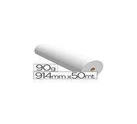 Apli 016098, paquete de 1 rollo de papel CAD para inyección de tinta, 914 mm x 50 m, 90 g
