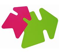 Apli 023725 Apli 023725 25 rango Fluo no borrable, 240 mm x 320 mm, 780 g, rose-vert