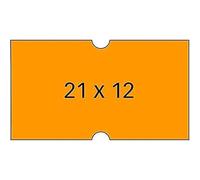 APLI Rollos para etiquetadora 100912 – Pack de 6 – color naranja
