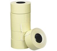 APLI 100917 - Pack de 6 rollos para etiquetadora, color blanco, 26 x 16 mm