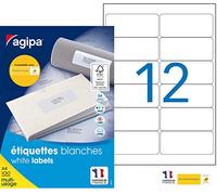 Apli 101311-1200 Etiquetas adhesivas A4 MU - Mi Sello en línea - 99,1 x 42,3 mm - Impresión: láser, copiadora, inyección de tinta - Blanco