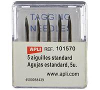 APLI 101570 - Pack de 5 agujas estándar para etiquetadora textil