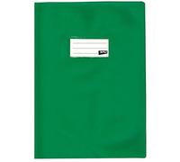 APLI 101611 - Lote de 10 fundas para cuadernos, PVC, 19/100, 24 x 32 cm, color verde