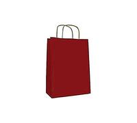 APLI 101647-Bolsa Kraft 25 x 11 x 31 cm color rojo 50 u.