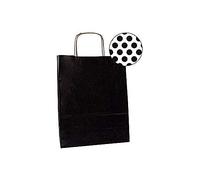 APLI 101841-Bolsa Kraft 32 x 16 x 39 cm color negro 50 u.