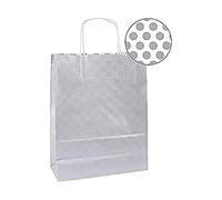 APLI 101850-Bolsa Kraft 25 x 11 x 31 cm color plata 50 u.