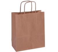 APLI Bolsa Kraft 101852 – 18 x 8 x 21 cm marrón – 50 unidades