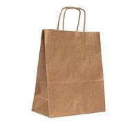 APLI Bolsa Kraft 101852 – 18 x 8 x 21 cm marrón – 50 unidades