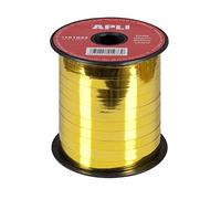 APLI 101933 Cinta Regalo Metalizada, Oro, 7 mm x 250 m