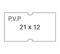 APLI 101949 - Pack de 6 rollos para etiquetadora, color blanco
