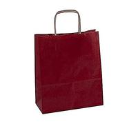 APLI 102068 - Papel Bolsa - de Papel de estraza, pequeño, color rojo