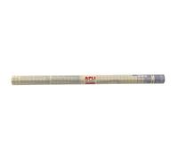 APLI 102434A - Rollo de tapa transparente de 2,5 m x 0,45 m - Película protectora para libros y cuadernos - Cuadrícula de corte preciso - Sistema Easy Peel de entrada escolar
