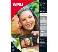 APLI 10688-Papel fotográfico Photobright doble cara brillante+ mate, A4, pack de 10 hojas, 175 g, apto impresoras inkjet