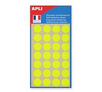 Apli 111862 - Bolsa de 140 pastillas amarillo neón Ø 15 mm