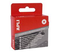 APLI 116 - Arandelas adhesivas refuerzo taladro 13 mm en caja de 200 unidades