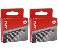 APLI 116 - Arandelas adhesivas refuerzo taladro 13 mm en caja de 200 unidades (Paquete de 2)