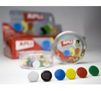 APLI 11727 Caja Chinchetas Chinchetas, Blanco, 50U