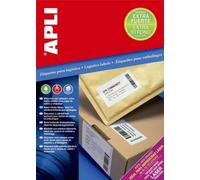 APLI 11787 - Etiquetas blancas extrafuertes 210,0 x 297,0 mm 100 hojas