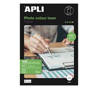 APLI Papel fotográfico Brillante A4 210 g – 100 hojas