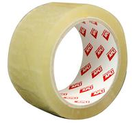 APLI 11942 - Pack de 6 rollos de precinto sin ruido, 48 mm x 66 m, 28 µm, color transparente