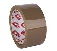 APLI 11943 - 1 Rollo de precinto sin ruido, 48 mm x 66 m, 28 µm, color Marrón Acrílico