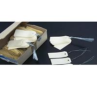 Apli 121312 Lote de 1000 etiquetas americanas con alambre de hierro 80 mm x 38 mm