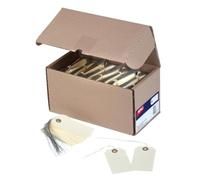 Apli 121316 - Etiquetas americanas con alambre de hierro (125 x 63 mm, 1000 unidades)