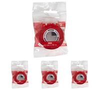 APLI 12272 - Cinta adhesiva de polipropileno color rojo, cinta de vinilo de color con acabado radiante medida 19 mm x 33 m (Paquete de 4)