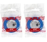 APLI 12273 - Cinta adhesiva de polipropileno color azul (Paquete de 2)