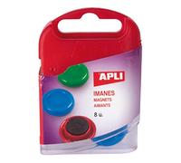 APLI 12673 - Pack de 8 imanes, 20 mm