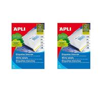 APLI 1280 - Etiquetas, 100 hojas, Blanco + 1264 - Etiquetas, 100 hojas