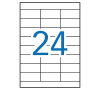 APLI 12966 - Etiquetas blancas resistentes intemperie 64,6 x 33,8 mm 100 hojas