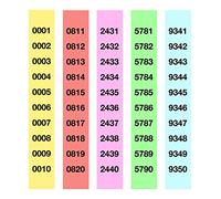 APLI 13109 -Tira rifa lluminetas del 1 al 5.000 (a-980/5)