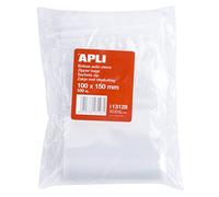 APLI 13128 - Pack de 100 bolsas de plástico con autocierre, 100 x 150 mm
