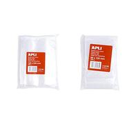 APLI 13130 - Bolsa de Autocierre, Paquete de 100 Unidades + 13135, Pack de 100 Bolsas de Plástico con Autocierre, 80 x 120 mm, Multicolor