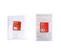 APLI 13131 - Pack de 100 bolsas de plástico con autocierre, 180 x 250 mm + 13129 - Bolsa de autocierre, paquete de 100 unidades