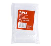 APLI 13135, Pack de 100 Bolsas de Plástico con Autocierre, 80 x 120 mm, Multicolor