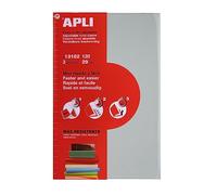 APLI 13182 - Forros Ajustables PVC 29 x 53 cm, 120 µ, Pack 3 U. | PVC Extrarresistente con Solapa Autoadhesiva, Ideal para Uso Intensivo.