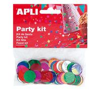 APLI 13817 - Bolsa confeti círculos colores 15 mm 14g