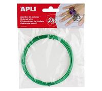 APLI 14096 - Alambre, 1.5 mm x 5 m, color verde