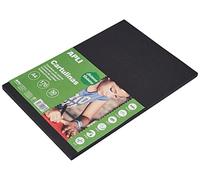 APLI 14253 - Cartulina din a4 170g/m2 , color negro en paquete de 50 hojas