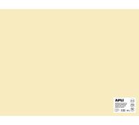 APLI 14255 - Cartulina Marfil 50 x 65 cm 170 g/m², 25 Hojas | Tintada En Masa, Ideal Para Manualidades, Lettering, Scrapbooking, Papiroflexia, Impresión Y Uso Escolar