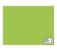 APLI 14257 - Cartulina Verde Claro 50 x 65 cm 170 g/m², 25 Hojas | Tintada En Masa, Ideal Para Manualidades, Lettering, Scrapbooking, Papiroflexia, Impresión Y Uso Escolar