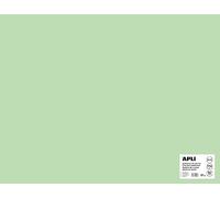APLI 14260 - Cartulina Verde Esmeralda 50 x 65 cm 170 g/m², 25 Hojas | Tintada En Masa, Ideal Para Manualidades, Lettering, Scrapbooking, Papiroflexia, Impresión Y Uso Escolar