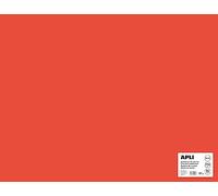 APLI 14265 - Cartulina Roja 50 x 65 cm 170 g/m², 25 Hojas | Tintada En Masa, Ideal Para Manualidades, Lettering, Scrapbooking, Papiroflexia, Impresión Y Uso Escolar